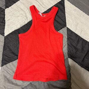 Divided Red tank top